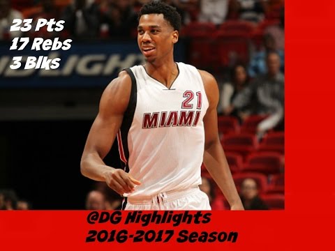 Hassan Whiteside Full Highlights 12.18.2016 vs Celtics - 23 Pts, 17 Rebs, 3 Blks!