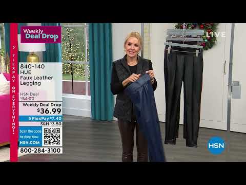 HUE Faux Leather Legging