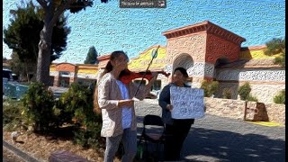 Young Woman Street Performing Ave Maria