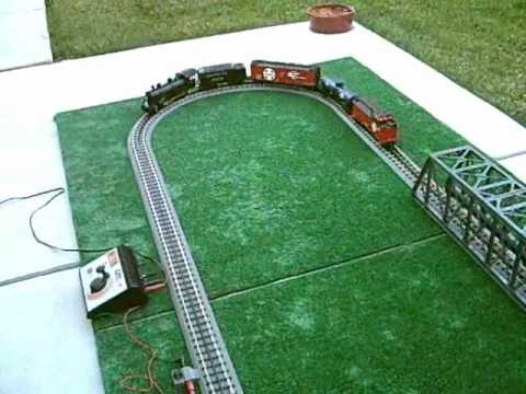 Rail King by MTH  2-6-0 Steam Engine, Tender and Cars - AT&SF