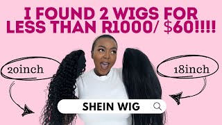 I found 2 wigs for less than R1000 / $60 !!! Ft SHEIN WIGS | Let's try them on together!