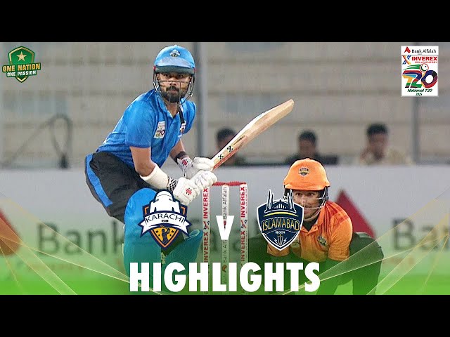 Full Highlights | Karachi Whites vs Islamabad | Match 1 | National T20 Cup 2025 | PCB | MA2A