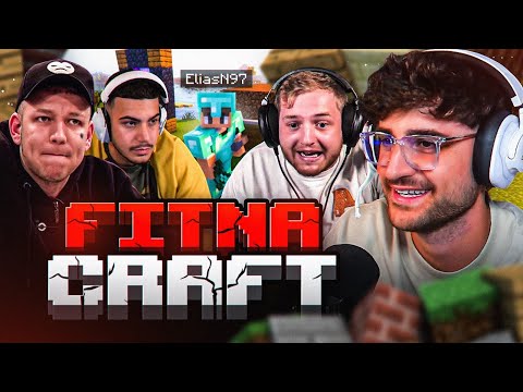 DAS ERSTE MAL IN FITNACRAFT!😂💀 XXL MINECRAFT PROJEKT MIT TRYMACS, MONTE, MERT & CO!🔥