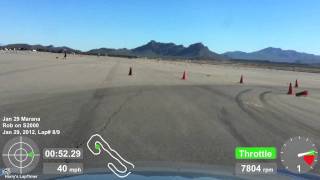 preview picture of video 'January 29, 2012 Autocross • Marana Airport • STR • S2000 • 64.931 sec + 1 cone (HLT)'