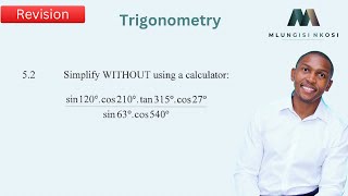 Simplify Trig Expressions | Reduction formulae and special angles | Trigonometry