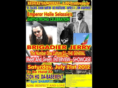 BRIGADIER JERRY and DE-TEACHER LIVE AND DIRECT AT REGGAE DANCEHALL A TO Z ..ZION HQ