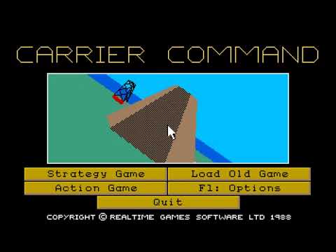 Carrier Command - Strategy Game Speedrun (PC/DOS) - 100% Complete