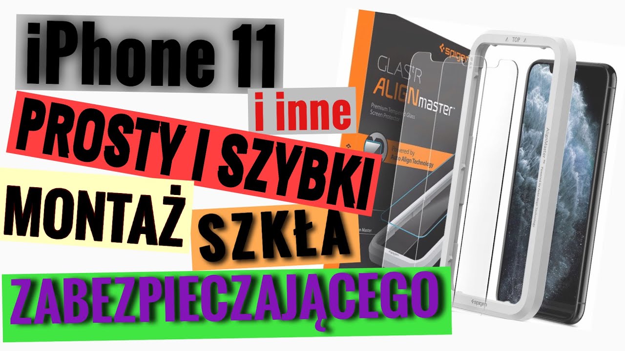 Najprostszy montaż szkła Apple iPhone 11/Xr, iPhone 12 i inne