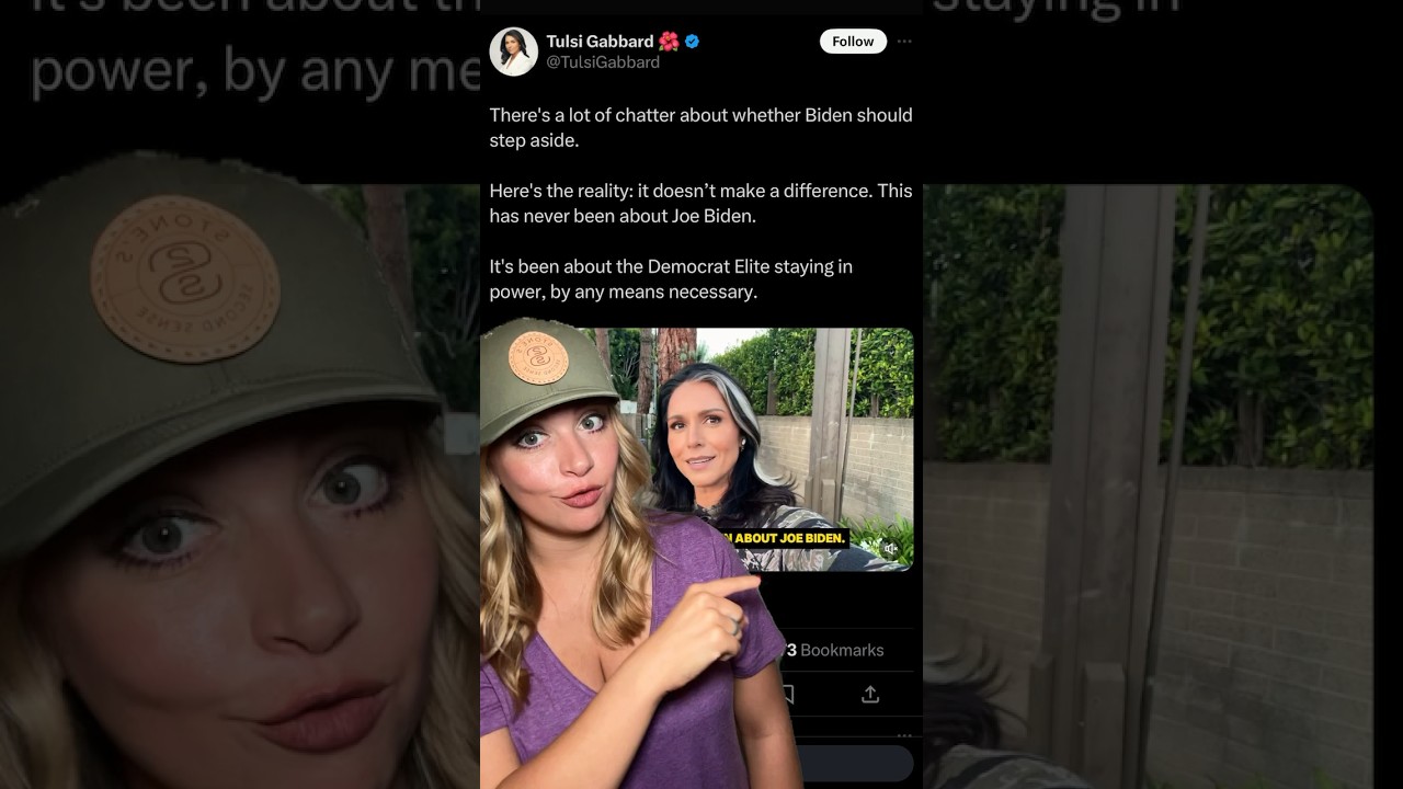 Tulsi Gabbard Says It’s NOT About Biden…#shortsvideo #2ndamendment #shortsfeed #shorts
