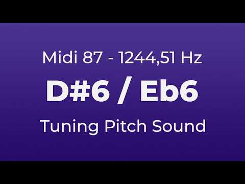 D#6 or Eb6 Tuning Pitch | 1244,51 Hz | Midi Key 87