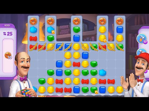 Homescapes - Level 499 Hard Level No Boosters Gameplay Walkthrough - New Update