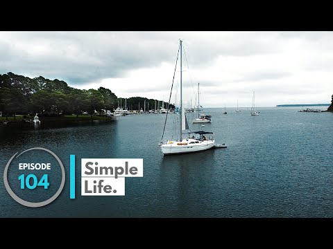Simple Life. No cars, no stuff. Just living on a sailboat in Deltaville (ep.104)