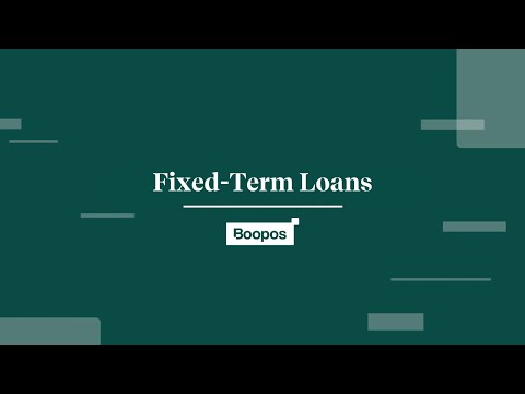 Boopos Fixed-Term Loans