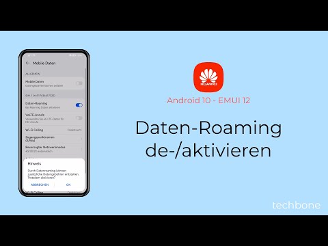 Daten-Roaming aktivieren oder deaktivieren - Huawei [Android 10 - EMUI 12]