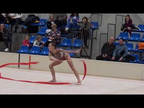 Arina Jevstafjeva ribbon Latvijas Republikas čempionāts 07 12 2019