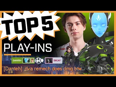 Danteh: "dva remech does dmg btw" 😳 | Top 5 Plays — Play-Ins