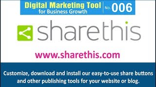 Digital Marketing Tool for Business Growth [006] | ShareThis - Free share button