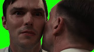 The Menu ear whispering scene Nicholas Hoult green screen
