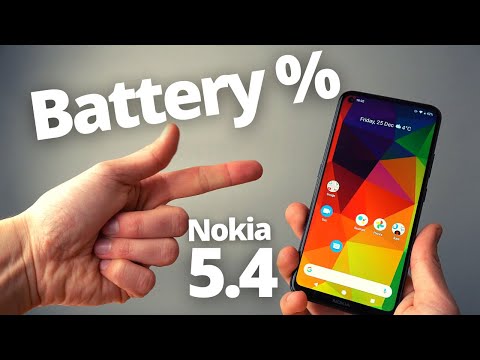 Nokia 5.4 - Add Battery Percentage % Level in Notification Bar