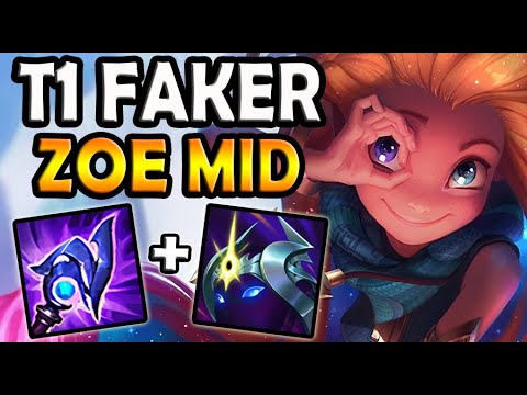 T1 Faker ZOE MID vs IRELIA - Ranked Korea ✅