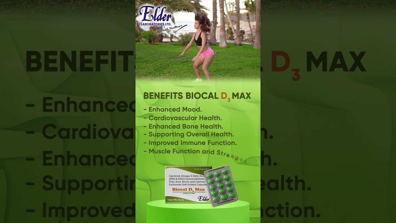 BIOCAL D3 MAX | ELDER LABORATORIES LIMITED | #calciumrich #supplements #omega3 #immunity #fitness