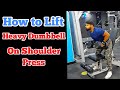 How to lift heavy dumbbell on shoulder press? #Shorts #TarunBeast