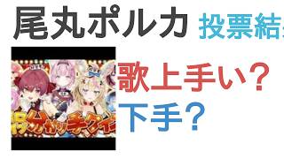 尾丸ポルカは歌うまい？へた？