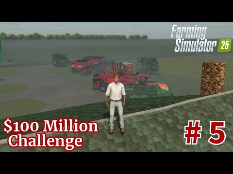 Cutting Half a Million Litters of Canola and Wheat Grain in FS25. EP5