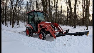 Pint Size Plowing Power House! Sweet, Snow Removal Set Up for Driveways