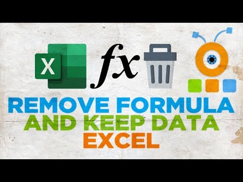 Part of a video titled How to Remove Formula and Keep Data in Excel for Mac - YouTube