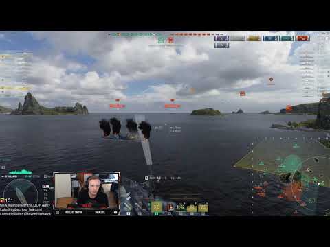 World of Warships - destroyer Halland - when you got the perfect fire support - CR33D division