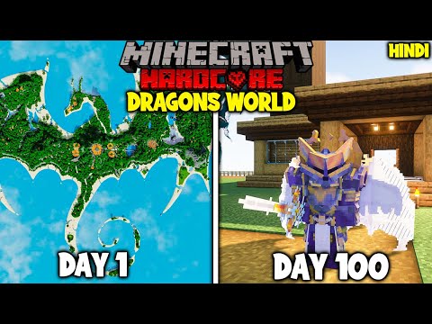 SpotRun Gaming - Survive 100 Days The Dragon World || Minecraft Hardcore (हिंदी)