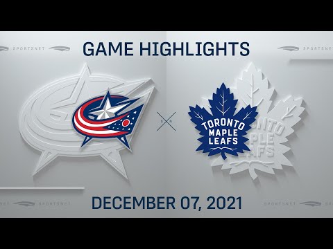 NHL Highlights | Blue Jackets vs. Maple Leafs - Dec. 7, 2021