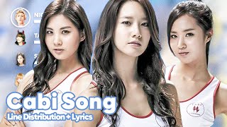 2PM &amp; Girls Generation - Cabi Song (Line Distribution + Lyrics Karaoke) PATREON REQUESTED