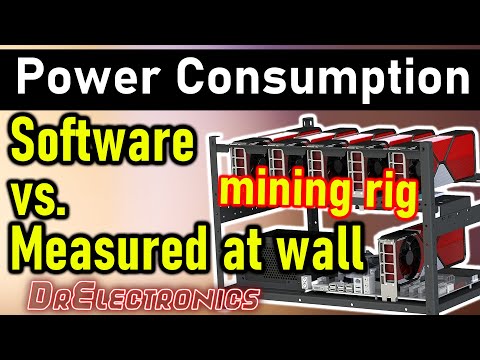 Mining rig power consumption: Software vs Actual