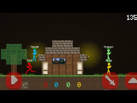 Stick man  VS Multicraft : Fight pocket craft Android Gameplay !