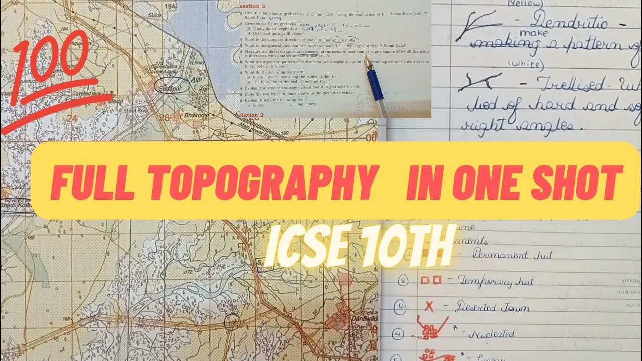 Full Toposheet in One Shot😱|Class 10 ICSE|geography