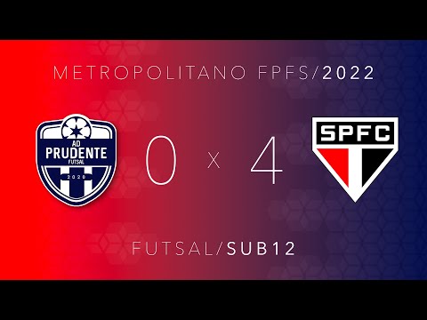 São Paulo 4 x 0 AD Prudente  - Metropolitano FPFS - sub12 - 27/03/2022