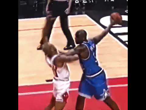 Only Rodman can stop prime Shaq#dennisrodman #shaquilleoneal  #basketball #nba