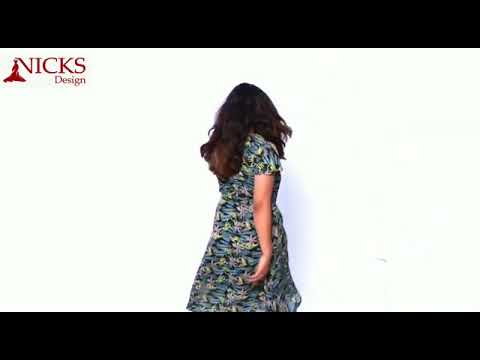 Attractive & Trendy Georgette leopard printed Frock