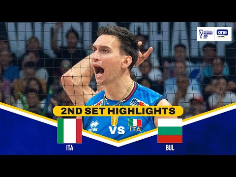 BULGARIA vs. ITALY | SET 2 HIGHLIGHTS | 2025 FIVB MEN'S VOLLEYBALL CHAMPIONSHIP FINALS | SEPT. 28