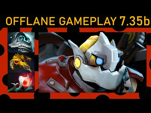 ⭐Gunnar Clockwerk 15+ Kills! Offlane Gameplay 7.35b - Dota 2 Top MMR