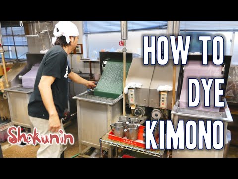 食いしん坊｜着物の染め方 (Shokunin | How to dye kimono)