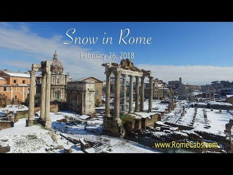 ROME COVERED IN SNOW  - February 26, 2018