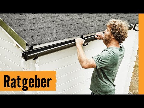 Dachrinne montieren | HORNBACH Meisterschmiede