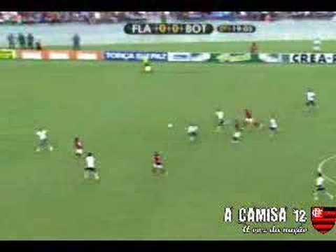 Flamengo 1x0 Botafogo 1º jogo da final do carica 2008