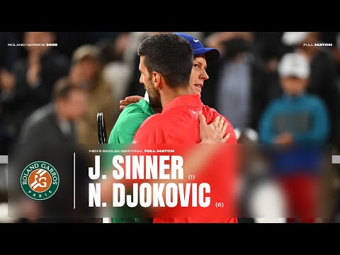 Full match Sinner vs Djokovic semi-final | Roland-Garros 2025