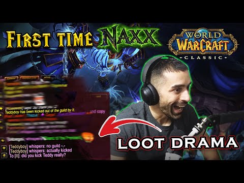 My First Naxxramas Run in Classic WoW… (Big Loot Drama)