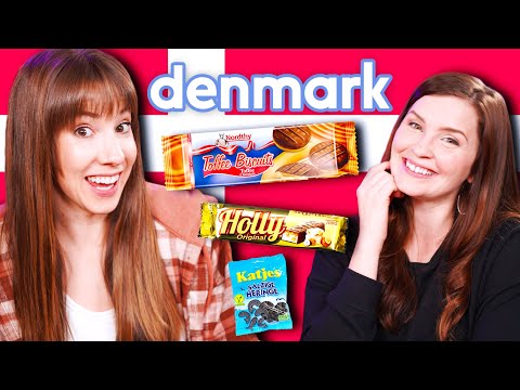 American Girls Try Weird Danish Sweets & Treats - Taste Test!