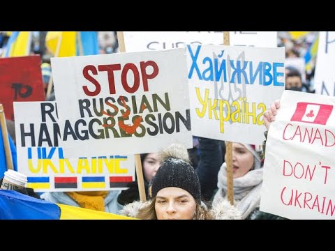 Διαδηλώσεις στην Ευρώπη υπέρ των Ουκρανών αμάχων